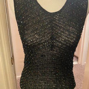 Vintage, Sophie Chang, Sequin Embellished, Medium Sleeveless Top